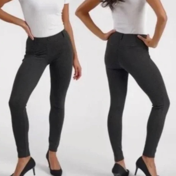 🥒 Betabrand Classic Business Dress Stretch Pants Skinny Leggings Grey Small P - Picture 9 of 9